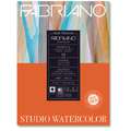 FABRIANO® Watercolour Studio, HOT PRESS Aquarellpapier, Block (1-seitig geleimt), 20,3 cm x 25,4 cm, satiniert, 300 g/m²