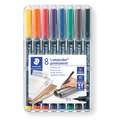 STAEDTLER® Lumocolor permanent Folienschreiber, Sets, Superfein, ca. 0,4 mm, 8 Farben