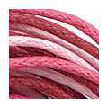 Wachskordel-Mix, Ø 1mm, 3-fach sortiert, rosa-pink