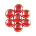 Glas Nuggets Mosaiksteine, rot irisierend, 15-20mm 100g 20-25 Stk.