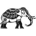 Marabu Silhouette-Schablonen DIN A4, Indian Elephant