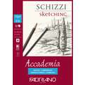 FABRIANO® "Accademia" Skizzen- und Zeichenpapier, 2. Block mit 50 Blatt (einseitig geleimt), DIN A5, 14,8 x 21 cm, matt, 120 g/m²