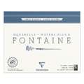 Clairefontaine FONTAINE Aquarellblock Torchon (Wolke), 24 cm x 30 cm, 300 g/m², rau, Block (4-seitig geleimt) mit 15 Blatt