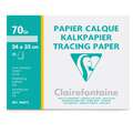 Clairefontaine Transparentpapier 70/75 g/m², 24 cm x 32 cm, Pochette mit 20 Blatt, 70/75 g/m²