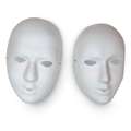 Kunststoff-Maske "Gesicht", Frau, ca. 23 cm x 15 cm