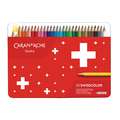 CARAN D'ACHE® Swisscolor wasserfeste Farbstifte, Metall-Etuis, 30 Stifte, Set