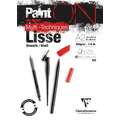 Clairefontaine Paint ON Mix Media Lisse, Block (1-seitig geleimt), 42 cm x 59,4 cm, DIN A2, 250 g/m², Block mit 25 Blatt
