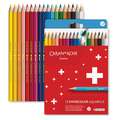 CARAN D'ACHE® Swisscolor wasservermalbare Farbstifte, Karton-Etuis, Set mit 18 Stiften