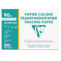 Clairefontaine Transparentpapier 90/95g, 21 cm x 29,7 cm, DIN A4, Packung mit 12 Blatt, 90 g/m², Bogen Packung