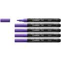 STABILO® FREE Acrylic Acrylmarker 5er-Packs, T100, 5er-Pack, Violett, 1-2 mm