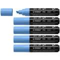 STABILO® FREE Acrylic Acrylmarker 5er-Packs, T800C, 5er-Pack, Kobaltblau, 4-10 mm
