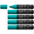 STABILO® FREE Acrylic Acrylmarker 5er-Packs, T800C, 5er-Pack, Blaugrün, 4-10 mm