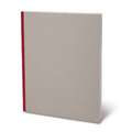 KUNST & PAPIER Projekt-Skizzenbücher, Leinenstreifen Rot, Hochformat DIN A4, 144 Seiten, 100 g/qm, Skizzenbuch