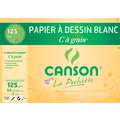 CANSON® „C“ à grain Zeichenpapier weiß, 21 cm x 29,7 cm, 12er-Pckg., satiniert, 125 g/m²