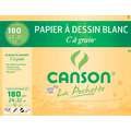 CANSON® „C“ à grain Zeichenpapier weiß, 24 cm x 32 cm, 12er-Pckg., satiniert, 180 g/m²