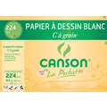 CANSON® „C“ à grain Zeichenpapier weiß, 21 cm x 29,7 cm, 12er-Pckg., satiniert, 224 g/m²