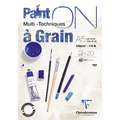 Clairefontaine Multitechnik-Papier PAINT ON, Block (1-seitig geleimt), 14,8 cm x 21 cm, DIN A5, 250 g/m², Block mit 20 Blatt