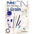 Clairefontaine Multitechnik-Papier PAINT ON, Block (1-seitig geleimt), 42 cm x 59,4 cm, DIN A2, 250 g/m², Block mit 20 Blatt