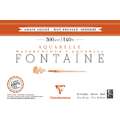 Clairefontaine Aquarellpapier FONTAINE 300 g/qm, 300 g/m², 20 Blatt, 18 cm x 26 cm, 1 Stück, Block (4-seitig geleimt)