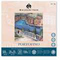 MAGNANI 1404® PORTOFINO Aquarellpapier, 20 cm x 20 cm, 300 g/m², satiniert, 1-seitig geleimter Block mit 20 Blatt, quadratisch
