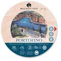 MAGNANI 1404® PORTOFINO Aquarellpapier, Ø 16 cm, 300 g/m², satiniert, Rundum geleimter Block mit 20 Blatt, rund