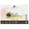 MAGNANI 1404® TOSCANA Aquarellpapier, 18 cm x 26 cm, 300 g/m², rau, 4-seitig geleimter Block mit 20 Blatt, rechteckig