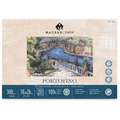 MAGNANI 1404® PORTOFINO Aquarellpapier, 18 cm x 26 cm, 300 g/m², satiniert, 4-seitig geleimter Block mit 20 Blatt, rechteckig