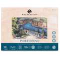 MAGNANI 1404® PORTOFINO Aquarellpapier, 31 cm x 41 cm, 300 g/m², satiniert, 4-seitig geleimter Block mit 20 Blatt, rechteckig