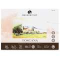 MAGNANI 1404® TOSCANA Aquarellpapier, 36 cm x 51 cm, 300 g/m², rau, 4-seitig geleimter Block mit 20 Blatt, rechteckig