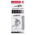 UNI-BALL pin Fineliner, thematische 5er-Sets, Comics
