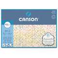 CANSON® Aquarelle Aquarellpapier, 25 cm x 36 cm, rau, 300 g/m², 4-seitig geleimter Block mit 20 Blatt