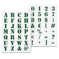 Qbix Industrial Alphabet Schablonen-Sets, 21 cm x 29,7 cm, DIN A4, Set