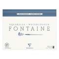 Clairefontaine FONTAINE Aquarellblock Torchon (Wolke), 42 cm x 56 cm, 300 g/m², rau, Block (4-seitig geleimt) mit 15 Blatt