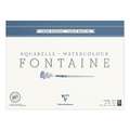 Clairefontaine FONTAINE Aquarellblock Torchon (Wolke), 36 cm x 48 cm, 300 g/m², rau, Block (4-seitig geleimt) mit 15 Blatt