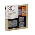 R&F HANDMADE Enkaustik Farben 6er-Sets, inkl. Ampersand Enkaustikbord™, Transluzente Farben, Set