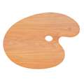 CAPPELLETTO Mischpalette aus Holz, Holzpalette Oval 30 cm x 40 cm