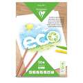 Clairefontaine Recycling Zeichenblock ECO, weiß, 21 cm x 29,7 cm, DIN A4, 120 g/m², 50 Blatt