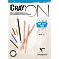 Clairefontaine CRAY'ON Zeichenpapier, 29,7 cm x 42 cm, DIN A3, 50 Blatt, 120 g/m², Block (1-seitig geleimt)