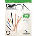 Clairefontaine CRAY'ON Zeichenpapier, 14,8 cm x 21 cm, DIN A5, 30 Blatt, 160 g/m², Block (1-seitig geleimt)