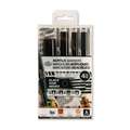 Royal & Langnickel® ACRYLIC MARKER – 4er Sets, Schwarz, 0,7 mm|1,2 mm|2 mm|12 mm, Set