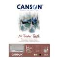 CANSON® Pastellblock Mi-Teintes® Touch Pastellpapier, 29,7 cm x 42 cm, DIN A3, 350 g/m², rau|strukturiert