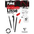 Clairefontaine Paint ON Mix Media Lisse, Block (1-seitig geleimt), 10,5 cm x 14,8 cm, DIN A6, 250 g/m², Block mit 15 Blatt
