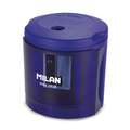 MILAN® Power-Sharp Elektrischer Anspitzer mit Behälter, Batteriebetrieb, Blau