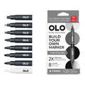 OLO™ Keilmarker, 8er-Sets, Set, Cool Grey