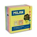 MILAN® Haftnotizen, Neonfraben, 400 Blatt, 76 mm x 76 mm