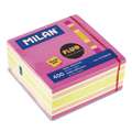 MILAN® Haftnotizen, Neonfraben, 400 Blatt, 76 mm x 76 mm