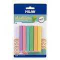 MILAN® plastilina Modelliersticks Set, Inhalt 6 Stück, Pastellfarben