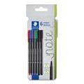 STAEDTLER® triplus® Fineliner-Sets, Set, 0,3 mm, metallgefasste Spitze
