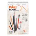 Clairefontaine Paint ON, Spiralblock, 14,8 cm x 21 cm, DIN A5, 250 g/m², Spiralblock mit 20 Blatt