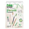 Clairefontaine Paint ON Mixed Media, Recyclingpapier, Spiralblock, 21 cm x 29,7 cm, DIN A4, 250 g/m², Spiralblock mit 12 Blatt